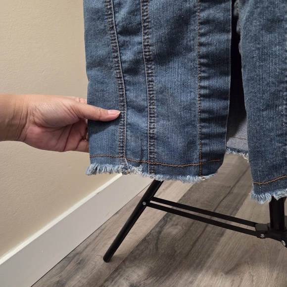 Revamped Cotton Blend Blue Denim Dress - Picture 5 of 9